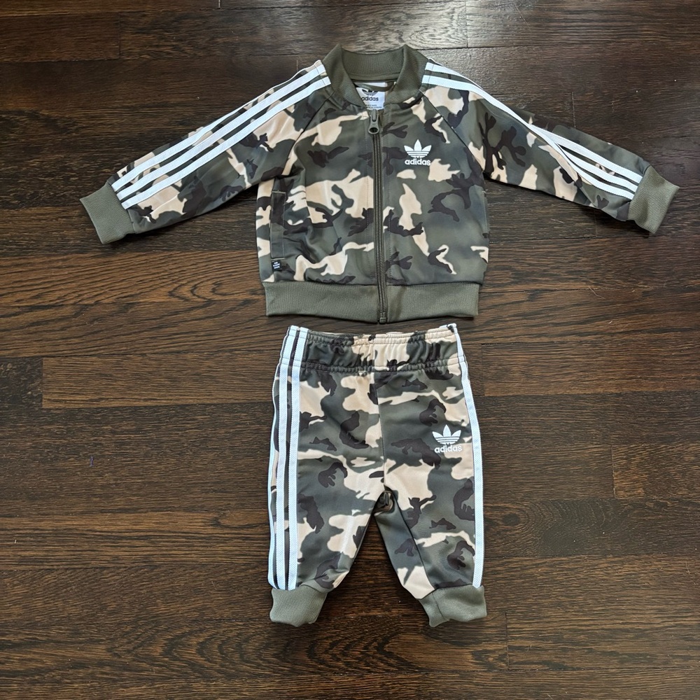 LIKE NEW Adidas Camo Tracksuit